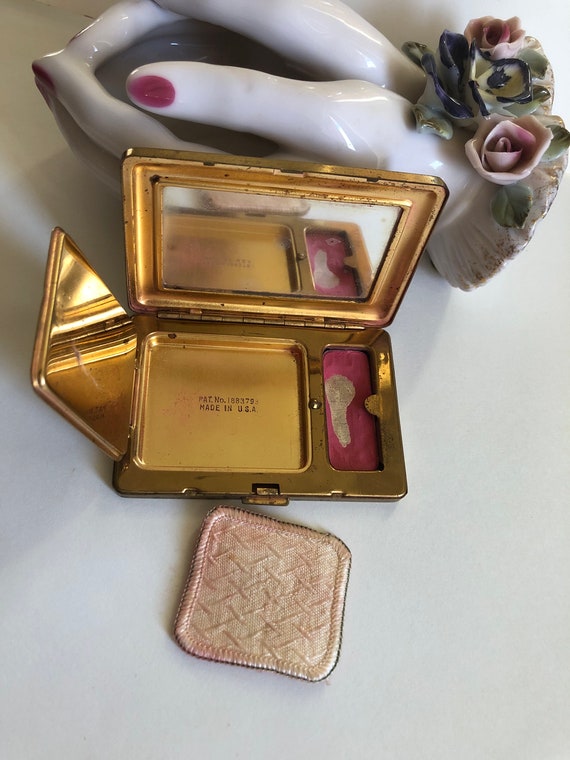 Wax Seal Postage Enamel Compact Real Stamp 6 Cent Nov… Gem