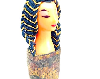 Lipstick Case Revlon Sphinx 1962 Liz Taylor as Cleopatra Collectible Cosmetics Makeup Empty