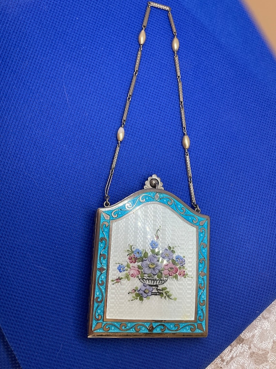 Dance compact purse enamel Gorgeous Personal Coll… - image 2