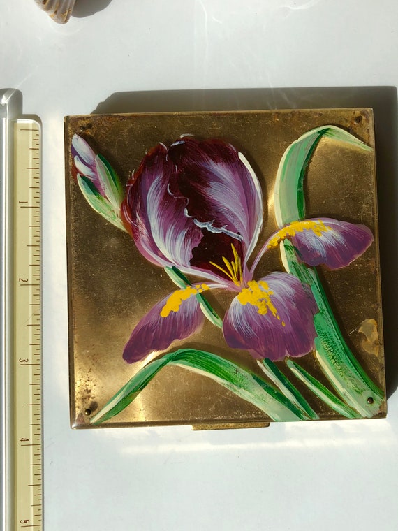 Lovely Purple Easter Iris Flower Lucite Plexiglas… - image 6