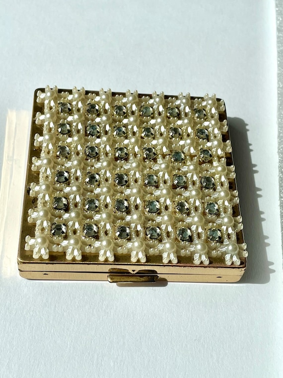 Unused Vintage Elizabeth Arden Jeweled Compact Ex… - image 7