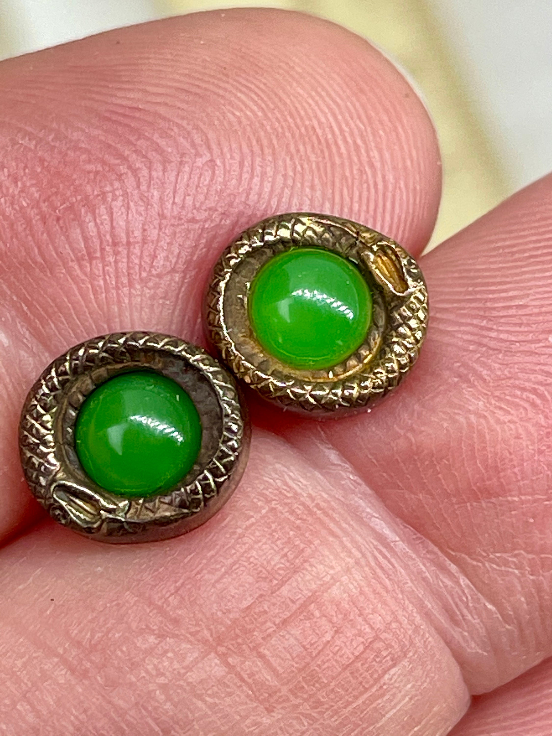 Jade and Diamond Drop Earrings | 00022302 | Heming, London Jewellers
