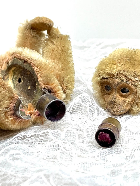 Makeup compact Lipstick Schuco Monkey 1920 RARE C… - image 7