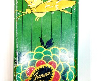 Juneve Rexall Drug Dragonfly Lady Puderdose 1920 Beauty Makeup Kosmetik Sammlerstück SELTEN