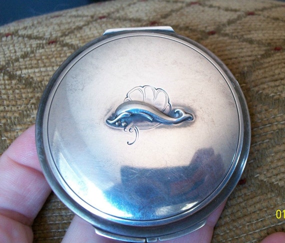 George Jensen Denmark Sterling Silver Compact 193… - image 1