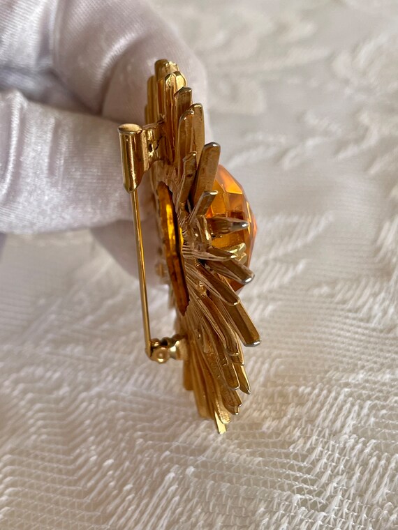 Gorgeous Art Moderne Brooch Pin Vintage 1940 Trom… - image 9