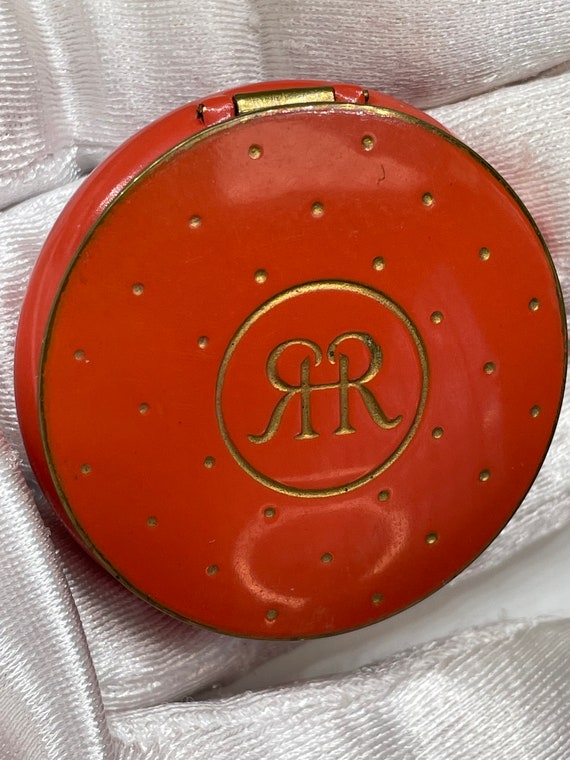 1920 Compact Orange Enamel by Richard Hudnut’s Th… - image 2