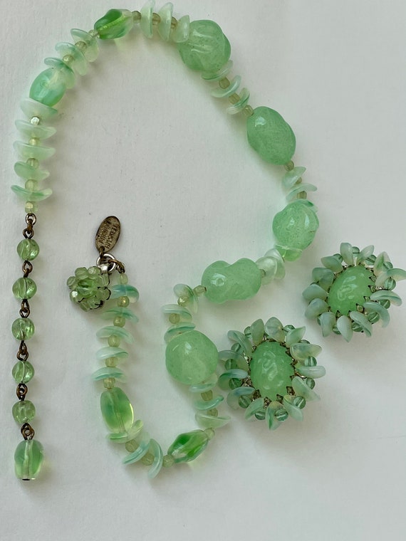 Miriam Haskell Set Necklace Earrings GORGEOUS Lush