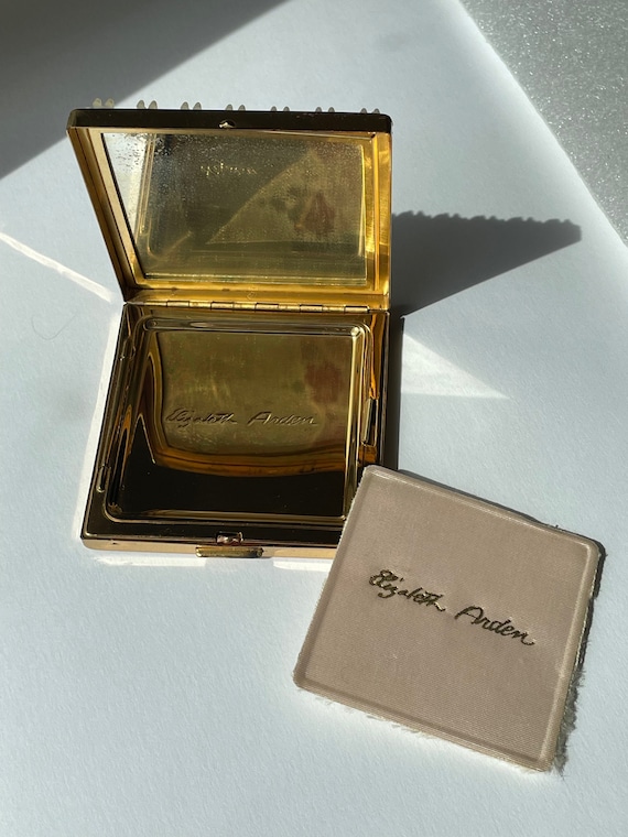 Unused Vintage Elizabeth Arden Jeweled Compact Ex… - image 10