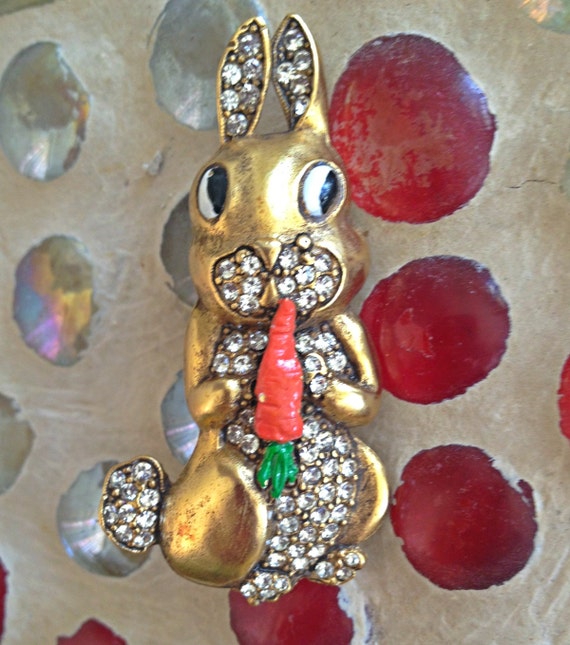 RARE Butler Wilson Rabbit Brooch Easter BookPiece… - image 3