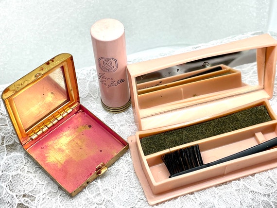 Jean La Salle Vintage Makeup RARE collection GREE… - image 6