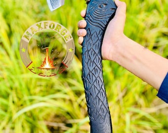 Handmade Carbon Steel Premium Design Viking Axe | All Purpose Axe | Viking Axe | Engraved Axe | Handmade Axe | Gift For Christmas