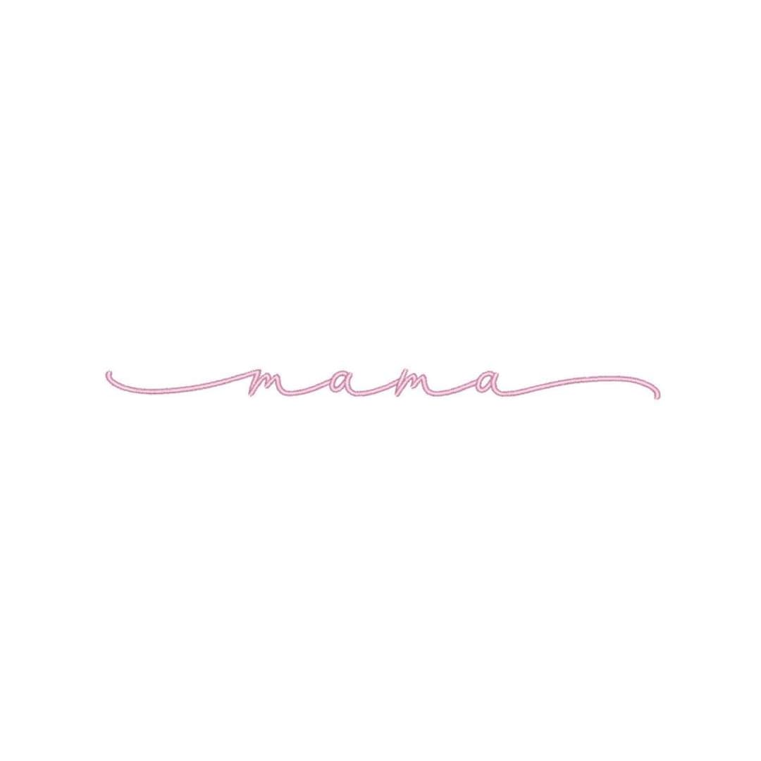 Mama Script Machine Embroidery Design for Embroidery Machines - Etsy