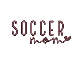 Soccer Mom Sport Machine Embroidery Design for Embroidery Machines