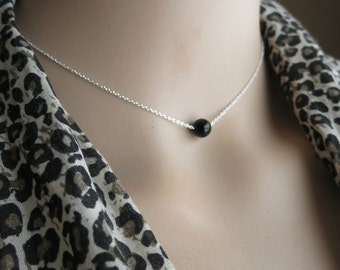 Black Onyx Sterling Silver Choker