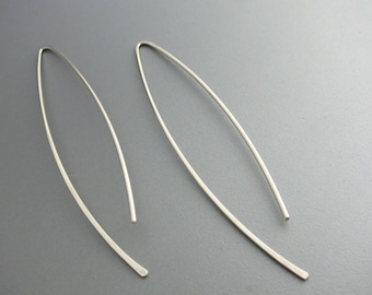 Long Sterling Silver Earrings