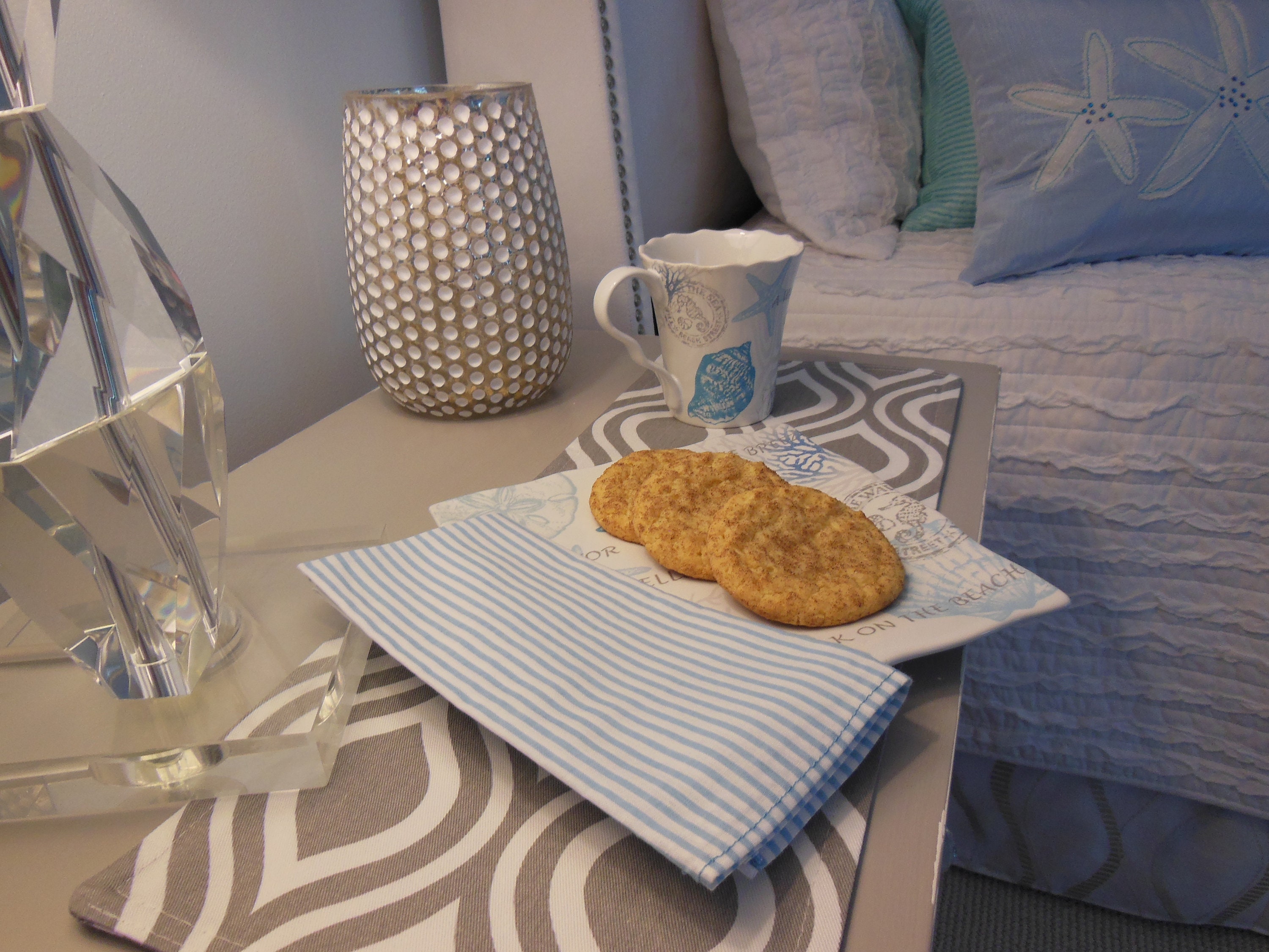 Nightstand Reversible Placemat Protect Bedroom Nightstand Etsy