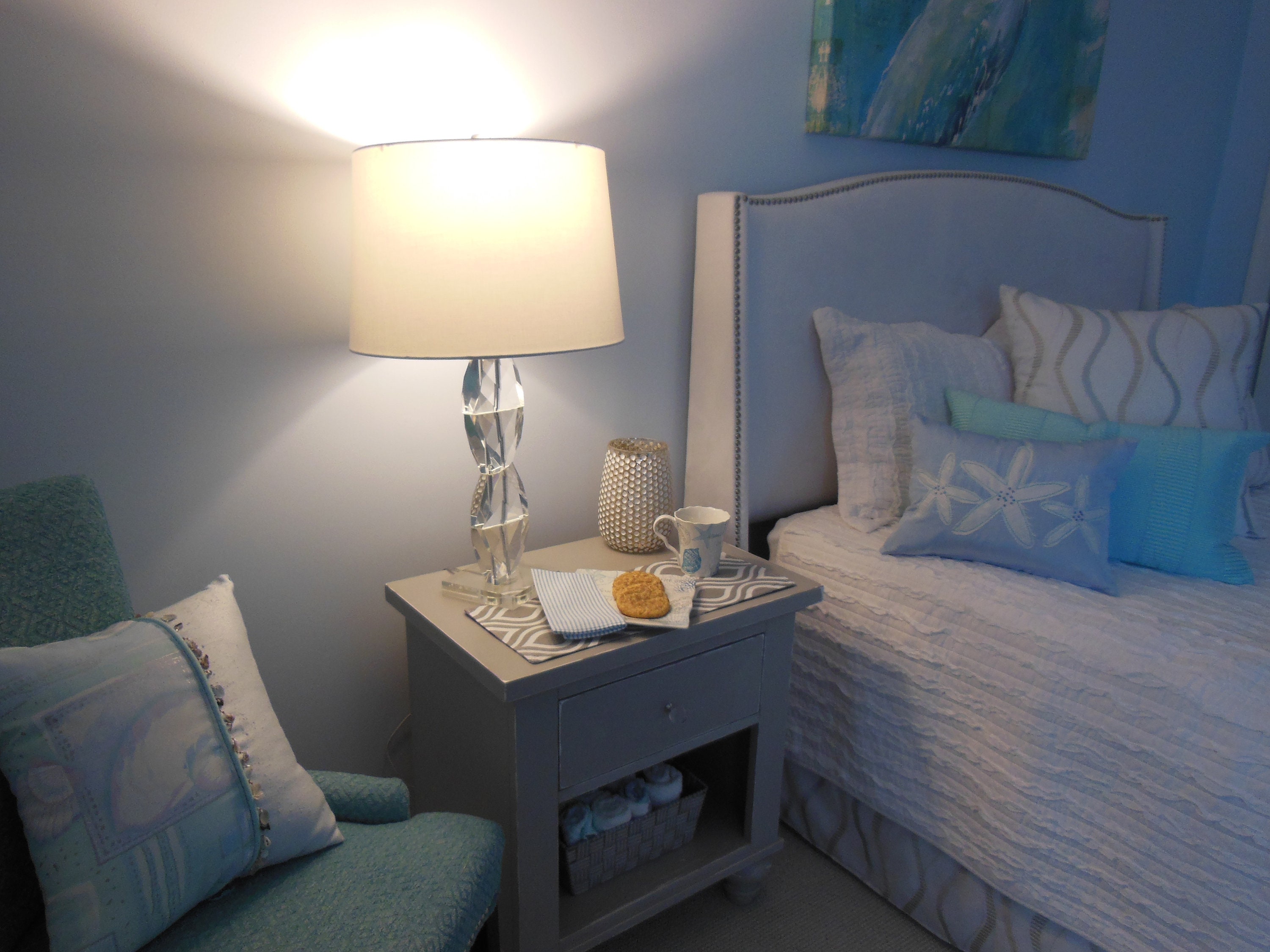 Nightstand Reversible Placemat Protect Bedroom Nightstand Etsy