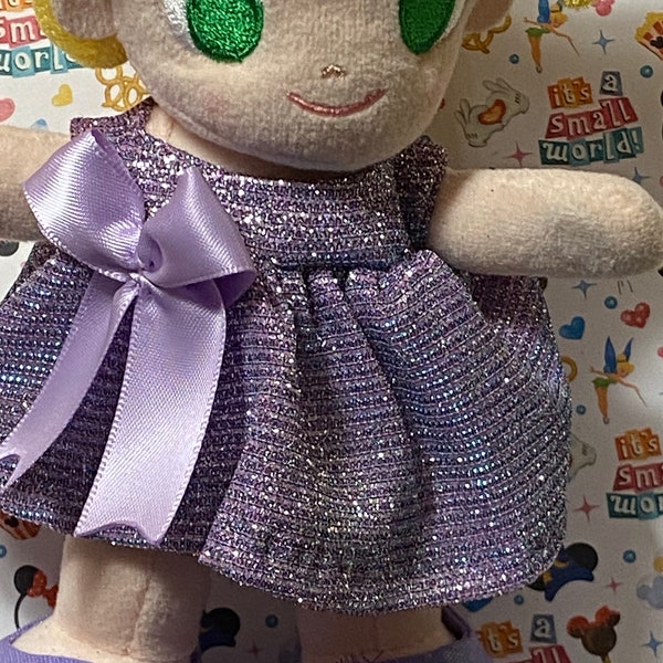 Vestido de fiesta de lavanda Pixie Dust se adapta a muñecas nuimos