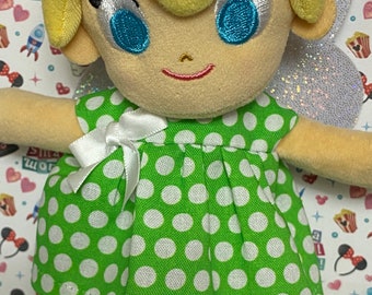Minnie Lots of Dots Tink Green  Cutie Doll Dress fits nuimos