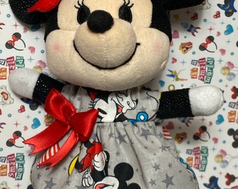 Minnie Mickey Red White Blue   Cutie Doll Dress fits nuimos