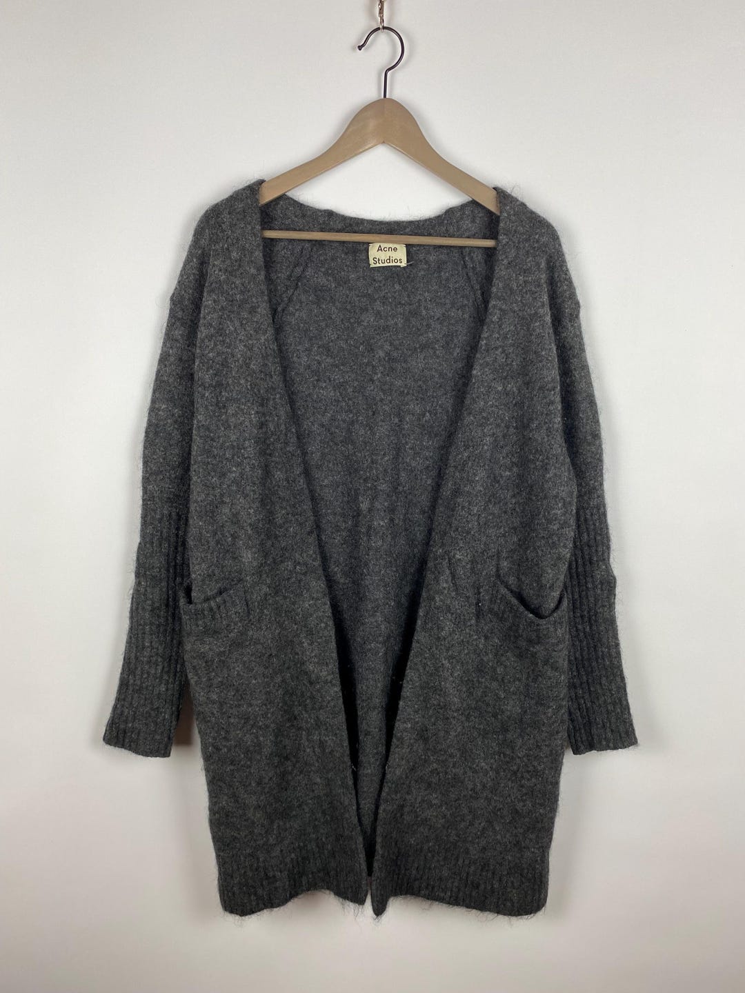 ニット/セーター ACNE Raya cardigan Acne Studios Raya Wool and Mohair-Blend Cardigan – evaChic
