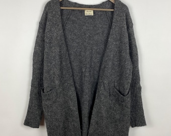 Suéter tipo cárdigan Acne Studios abierto, corto, de mohair, talla 15, talla S