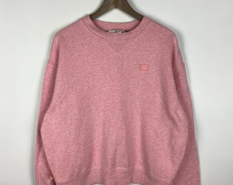 Sudadera Acne Studios Boxy Yana Face PSS17 rosa, talla S para mujer