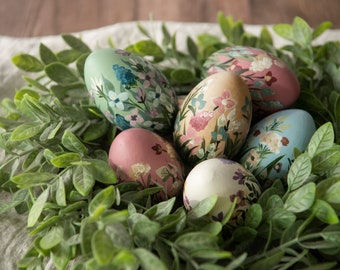 Hand Painted Wooden Easter Eggs