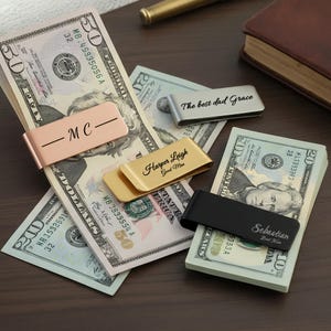 Personalised Engraved Name Money Clip,Groomsmen Gifts,Groomsmen Money Clip,Custom Money Clip,Stainless Steel Money Clips,Husband Gift