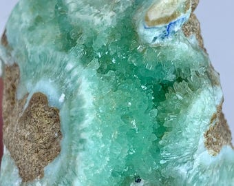 104 gm Rare Green Bubble Aragonite Crystal Cluster  Natural Botryoidal Aragonite Specimen | Raw Healing Mineral  Collector’s Crystal Display