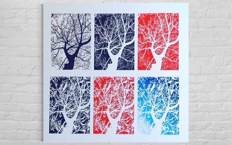 A3 Art Print - Trees - Etsy