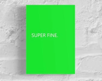 Lámina artística A6 - Verde 'Superfino'