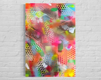 Pintura abstracta - Pintura acrílica y aerosol 915 mm x 610 mm
