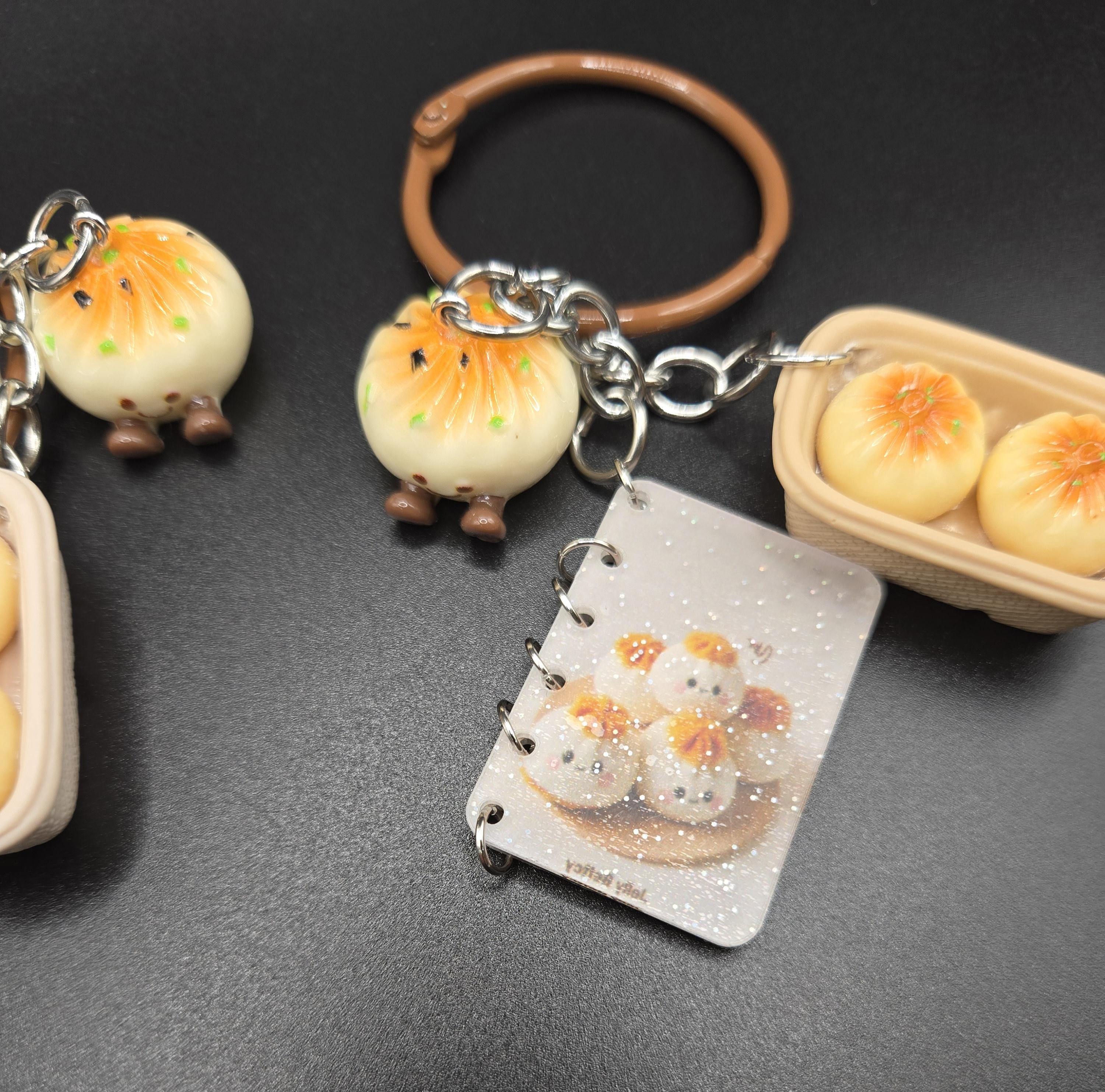 Adorable Dumpling Acrylic Keychain- Menu Opens! - Etsy