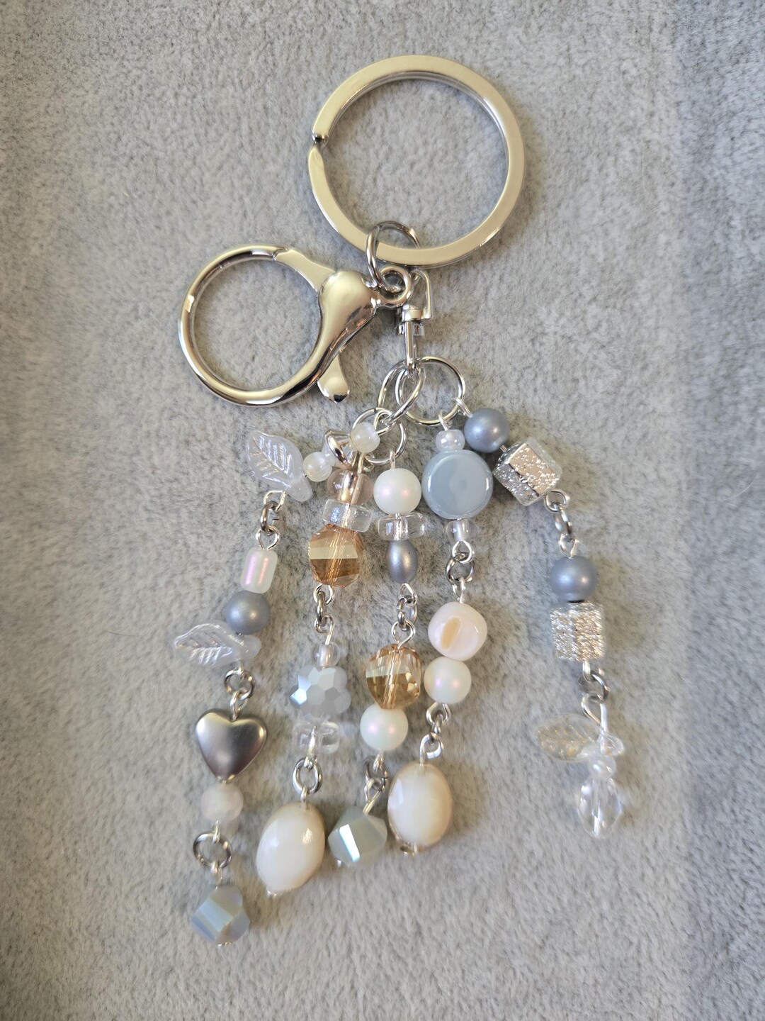 Whimsical Blue Key Chain/bag Chain - Etsy