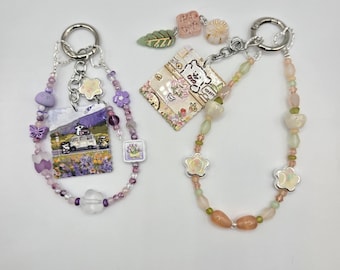 Kawaii Dog Keychain – Artistic Puppy Charm for Bags & Keys