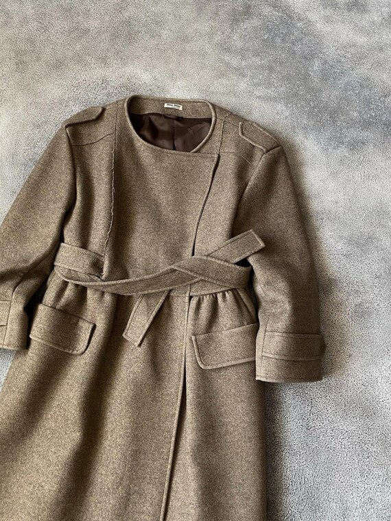F/W 2006 Miu Miu Runway Wool Military Style Belte… - image 7