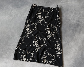 S/S 2001 Prada Silk Floral Skirt VINTAGE IT38