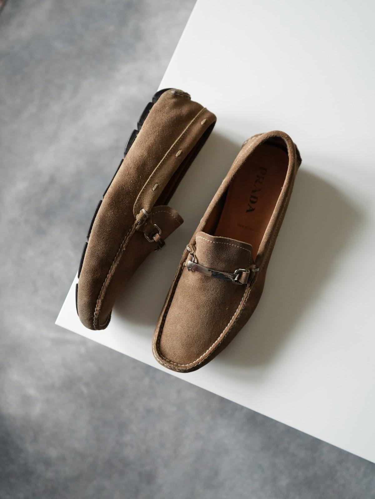 靴 00s archive prada leather driving shoes The Sixth Sense | 2000s PRADA DRIVING SHOES These Prada