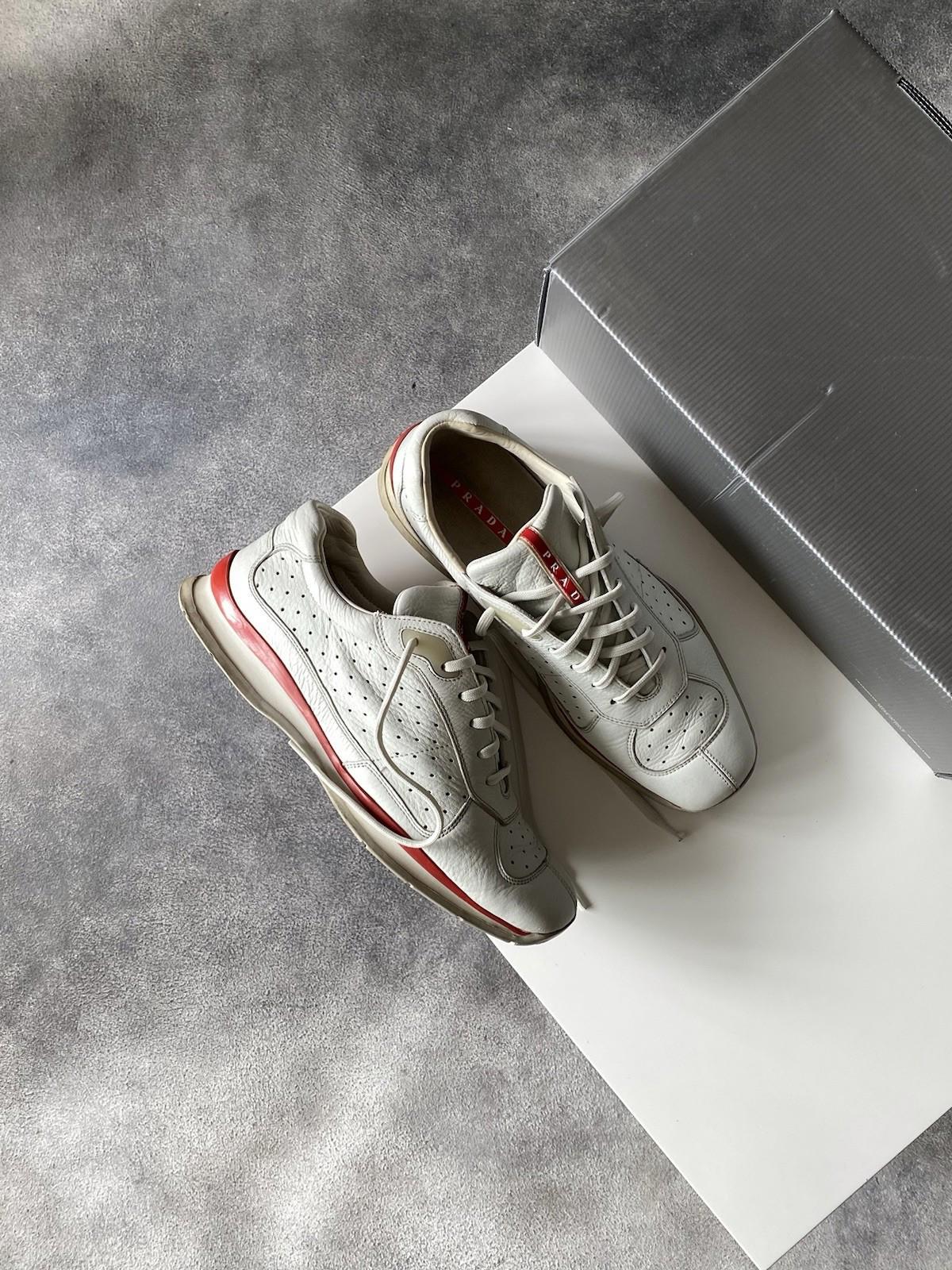 2000s Prada Sport Leather Sneakers Vintage Men US10.5 - Etsy