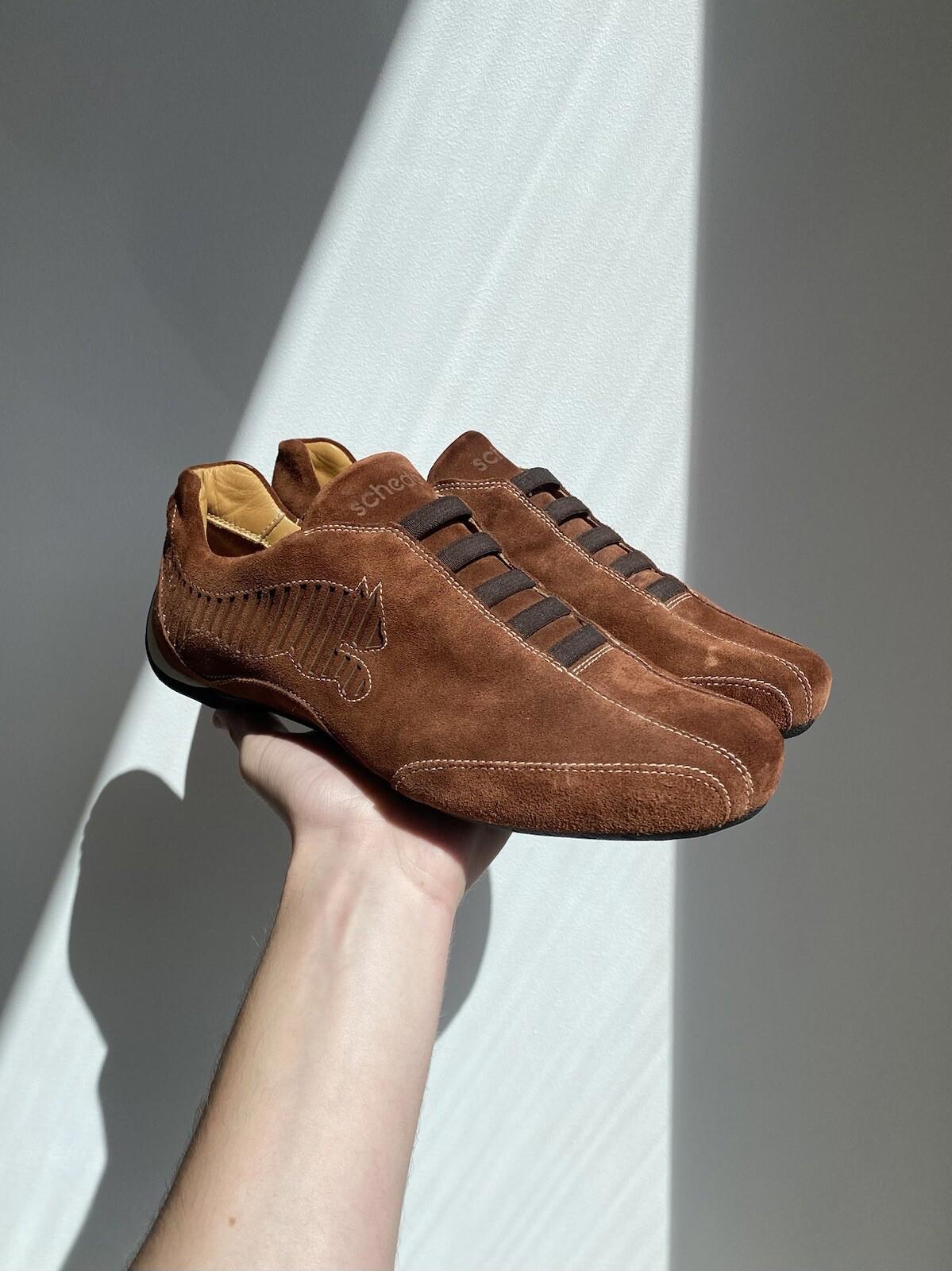 puma dress shoes Puma 1990s Suede Leather Moccasins Shoes Brown – Knud Peters main image 1