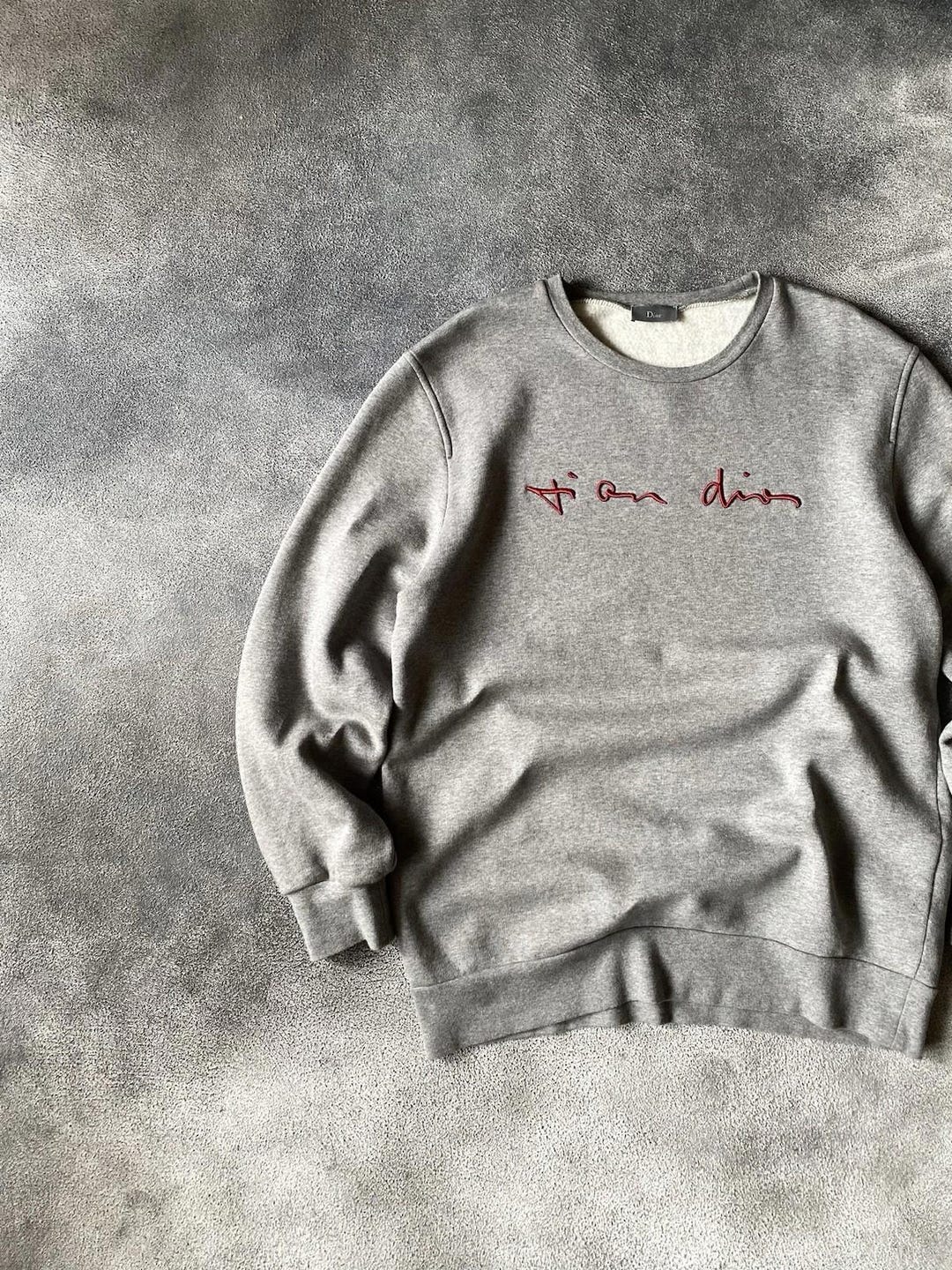 2013 Dior Homme by Kris Van Assche Sweatshirt Embroidered Logo