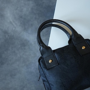 1990's Gianni Versace Mini Monogram Medusa HandBag VINTAGE image 4