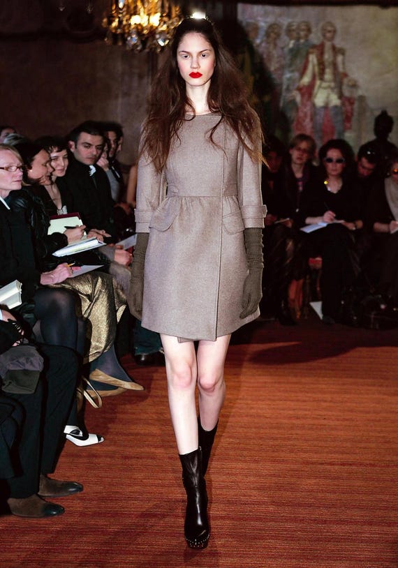F/W 2006 Miu Miu Runway Wool Military Style Belte… - image 1