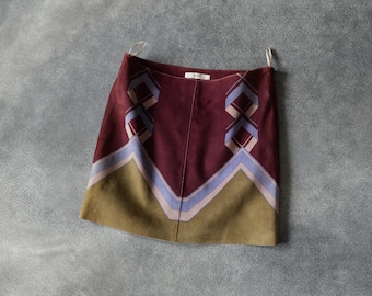 S/S 2007 Prada RUNWAY Leather Mini Skirt VINTAGE IT40