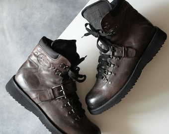 NEW Prada Hiking Buckle Trimmed Men Boots US9.5 VINTAGE