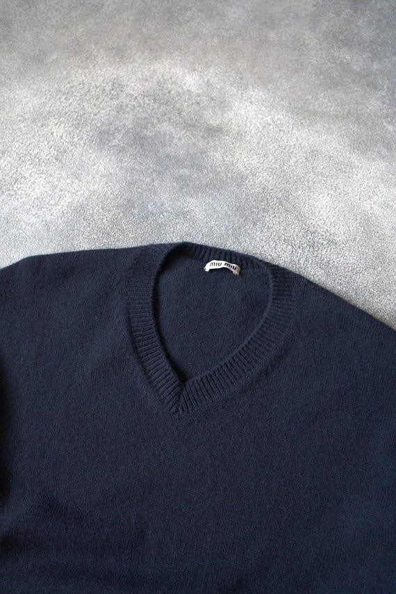 S/S 2022 Miu Miu Runway Cropped Sweater Embroider… - image 7