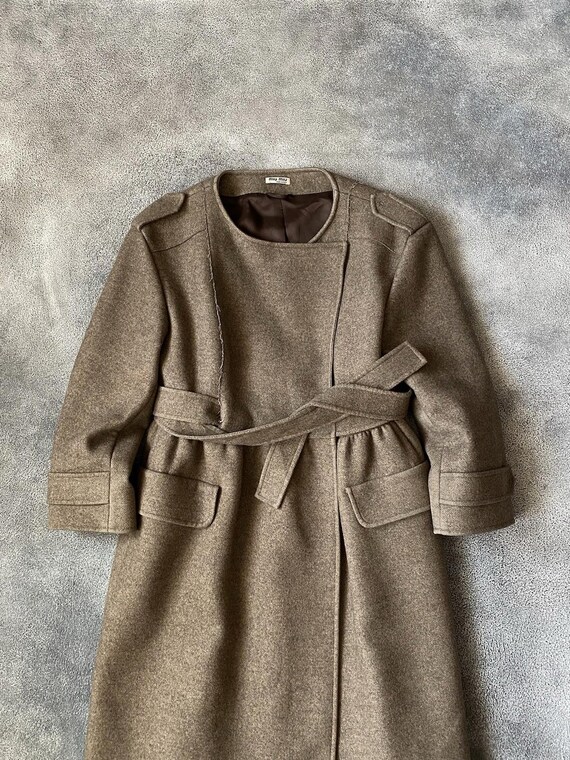 F/W 2006 Miu Miu Runway Wool Military Style Belte… - image 6