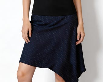 2000s Mugler Asymmetric Dash Dot Skirt VINTAGE Women